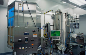 A 2000L Mammalian Biologics single use biorector at Cytovance Biologics.